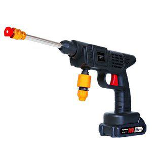 초강력 워터건 세차 압축분무기 무선 고압 물분사기 세차건 18V 대용량 배터리1+1 접이식 물통