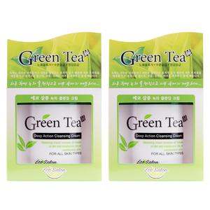 에코살롱 녹차 클렌징 크림 크린싱 대용량 450ml 2개