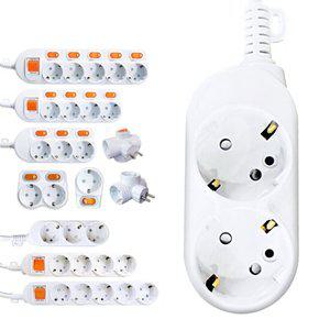 국산 일반 2구 멀티탭(16A)-2.5m/멀티콘센트