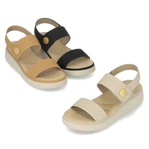 엘칸토 마쯔 여성 엠보 스트랩 몰드 샌들 3.5cm LCWW99M526