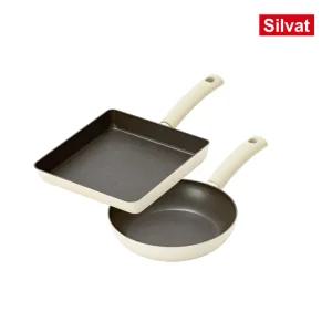 국내생산 향균 99.89% 실바트 순수 IH 프라이팬 2종 세트(20팬/24사각)