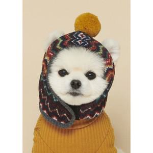 반려견 겨울 귀도리 악세사리 니트모자 강아지 애견