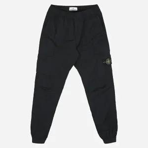 스톤아일랜드 5S 3100031 S0003 V0020 와펜 포켓 테이퍼드핏 카고 팬츠 네이비