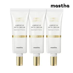 화이트매스틱 앰플 선크림 40ml 3개