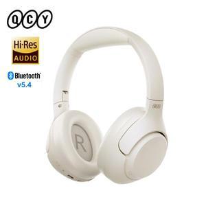 [누리SOUND]큐씨와이 H3 ANC 무선 헤드폰, 블루투스 5.4, 고해상도 오디오 오버 이어 43dB 하이브리드 액티