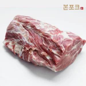 [롯데백화점]푸드진정성 국산 순수혈통 지리산흑돼지 통목살600g(수육용/미박)/냉장