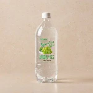 노브랜드 스파클링에이드 백포도 1L