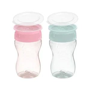 빨대컵 트라이탄 2개세트 296ml (스노우) 흘림방지 자기주도 아기컵 어린이집