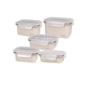 락앤락 스텐 컬러 용기 아이보리