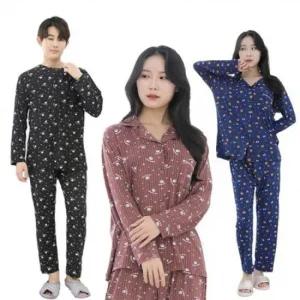 [오노마] ONM 카라잠옷 커플잠옷 간절기 캐릭터잠옷 피지잠옷 면파  12073913)