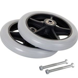 휠체어 링 바퀴 전륜 10 솔리드 인치 포크 링나사 액세서리 24인치 범용 단면