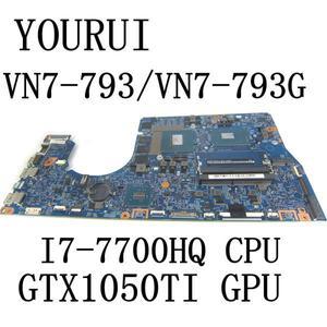 에이서 아스파이어 VN7-793 VN7-793G 노트북 마더보드, I7-7700HQ CPU 및 GTX1050TI GPU, 448.0B105.001M 1