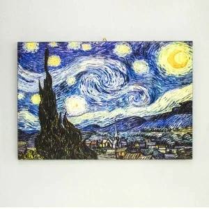 키다리 명화액자 반 고흐 별이빛나는밤에 거실 60x40 kisn016