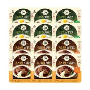 [CJ제일제당]고메 함박스테이크 152g x6개+치즈함박 152g x6개