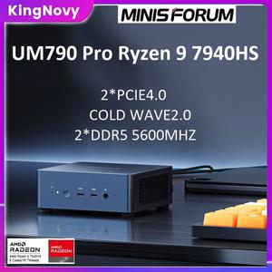 미니pc MINISFORUM 미니 PC 게이머 UM790 UM780 프로 XTX AMD Ryzen 9 7940HS 7840HS 2 x DDR5 5600MHz PCI