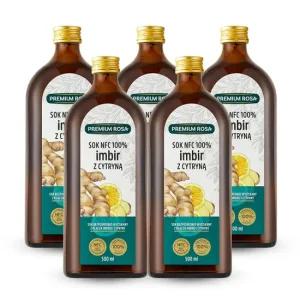 프리미엄로사 생강 레몬 원액 100  건강즙 500ml 5병