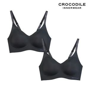 [크로커다일] 감탄브라 소프트 쿨인견 쉘론 볼륨핏 패드일체 후크형 브라2
