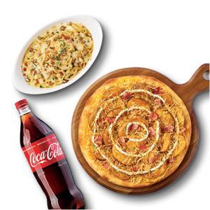 [굽네치킨]트리플포테이토 피자+까르보나라+콜라1.25L