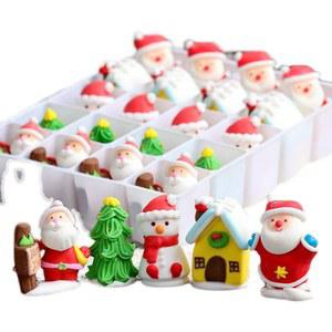 크리스마스 케이크 장식 토퍼 데코 산타머랭 DIY 장식물 픽 리스