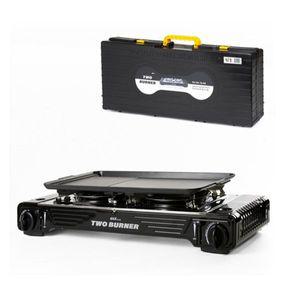 [핫트랙스]맥스 2구 가스버너 부르스타 전용불판+휴대용 가방