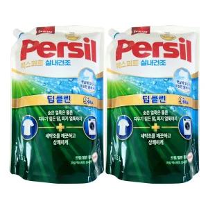퍼실 9중효소 딥클린 실내건조 1.5L 2개 일반/드럼 겸용 세탁세제