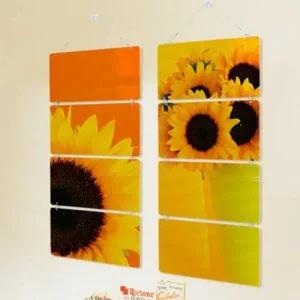 꾸밈 nl642-멀티아크릴액자 풍수밝은기운의해바라기(4단)