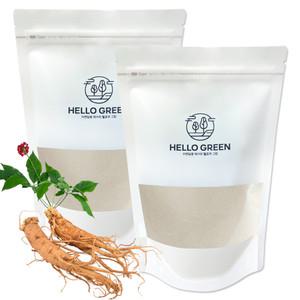 헬로우그린 6년근 국산 인삼 가루 300gx2(팩) 