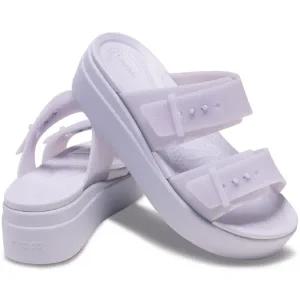 [크록스](대전신세계)여성 브루클린 버클 프로스티드 로우웨지 퍼플문 210980-5BR