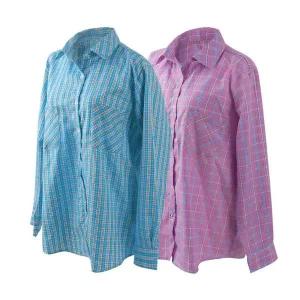 [NS홈쇼핑]2장세트 마마로 여성 캐주얼 작업 체크셔츠 농사 남방[35263609]
