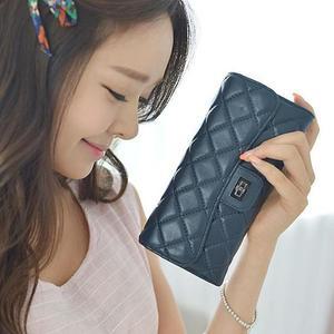 [HY201545_56]양가죽 올리비아 지갑 퀼팅