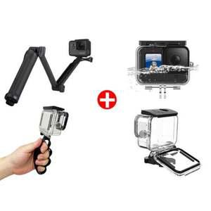 고프로12 11 10 9 방수하우징 3WAY 핑거그립세트 고프로악세사리 고프로용품 모노포드