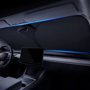 원터치 차량 햇빛가리개 앞유리 운전석 자동차 햇빛 가림막 썬바이저 암막 승용차 홀로그램