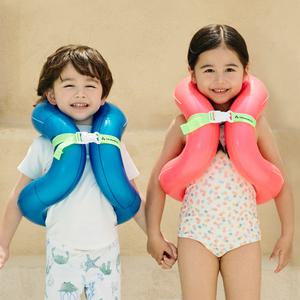 베이직 어린이 구명조끼 부력보조복 물놀이 넥튜브 아동 유아