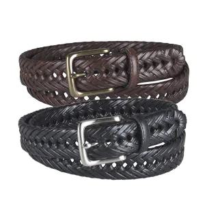 [타미힐피거] 남자 위빙 꽈배기 가죽 벨트