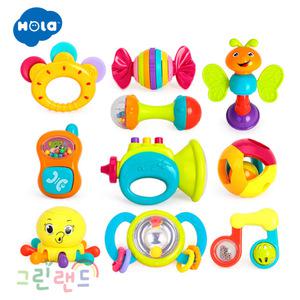 홀라 뉴 락킹 래틀세트 10종 유아 딸랑이 3개월부터 첫 장난감 래틀 홀라 백일선물 그린랜드79