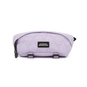 [내셔널지오그래픽키즈]K224KHI010 퀄팅 패딩 힙색 LAVENDER