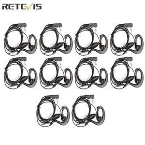 켄우드 바오펑 UV-5R BF-888S 레테비스 H777 RT7 용 2 핀 PTT 이어피스 워키토키 헤드셋 QUANSHENG PUXING