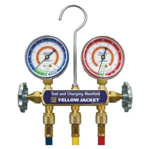  옐로우자켓 냉동게이지 매니폴드게이지 41332 R-407C 냉매 진공 에어컨 냉동공구