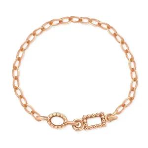 [비앤비골드] 14K 스퀘어앤 써클 크로스 열송이 체인실반지 SRS37431