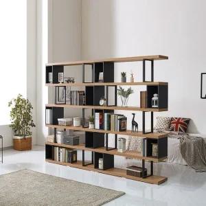 리버퍼니쳐 르보 ㄹ형 인테리어 5단 철재 책꽂이 RH0283
