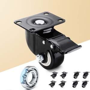 산업용 평 발통 캐스터 4개입 가구 바퀴