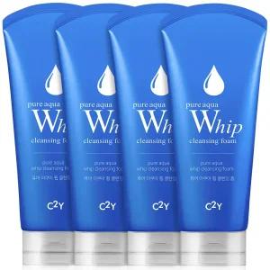 C2Y 아쿠아 휩 폼클렌징 120ml 4개 클렌징폼 여드름폼 미세거품