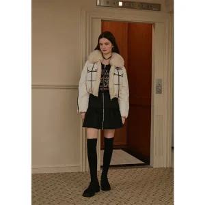 [롯데백화점]에고이스트 루즈핏 페이크 퍼 무스탕 EQ4MZ060