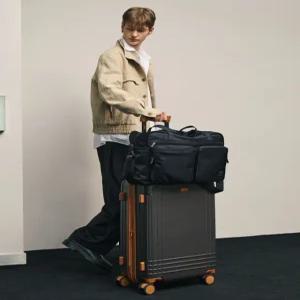 닥스 액세서리 25FW [여행][보스턴][ROVER][로버]블랙 초경량 사이즈 조절가능 보스턴백 DBBA5F840BK