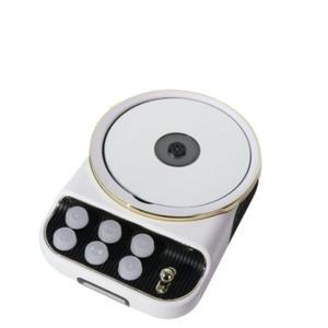사파 레트로 CD 플레이어 블루투스 휴대용 화이트