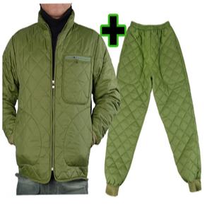 빅사이즈 국산 깔깔이 세트 겨울 방한 작업복 누빔 패딩 점퍼 바지 상하복 S-3XL