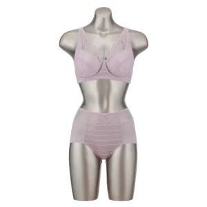 오모떼 ABCDE빅컵 프리미엄 에어글램 브라팬티 2종 세트/퍼플