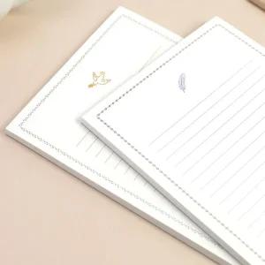 뜯어쓰는 편지지 감성 일러스트 패드 편지지 심플 심플한 대용량 편지 편선지 곰신 군인