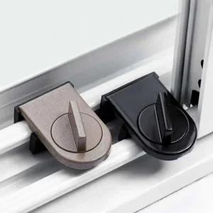 미닫이문 샷시 고정 장치 창문 잠금장치 미닫이 열림방지 스토퍼 블랙