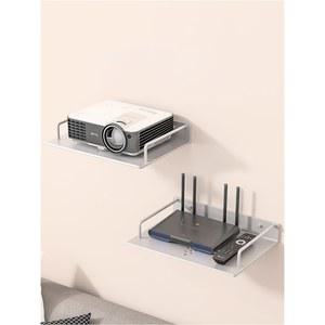 펀치 없는 TV 정리함 WIFI 케이블 와이어 셋톱박스 벽걸이형 라우터 케이블 TV 디스플레이 지원 스탠드 선반 정리함
